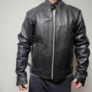 Men's Black Leather Jacket